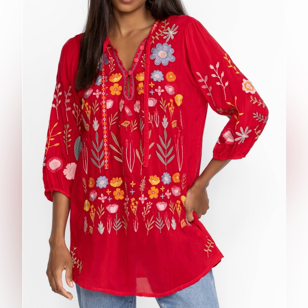 JOHNNY WAS MIKAH TUNIC SIZE L